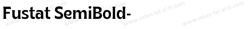 Fustat SemiBold字体转换
